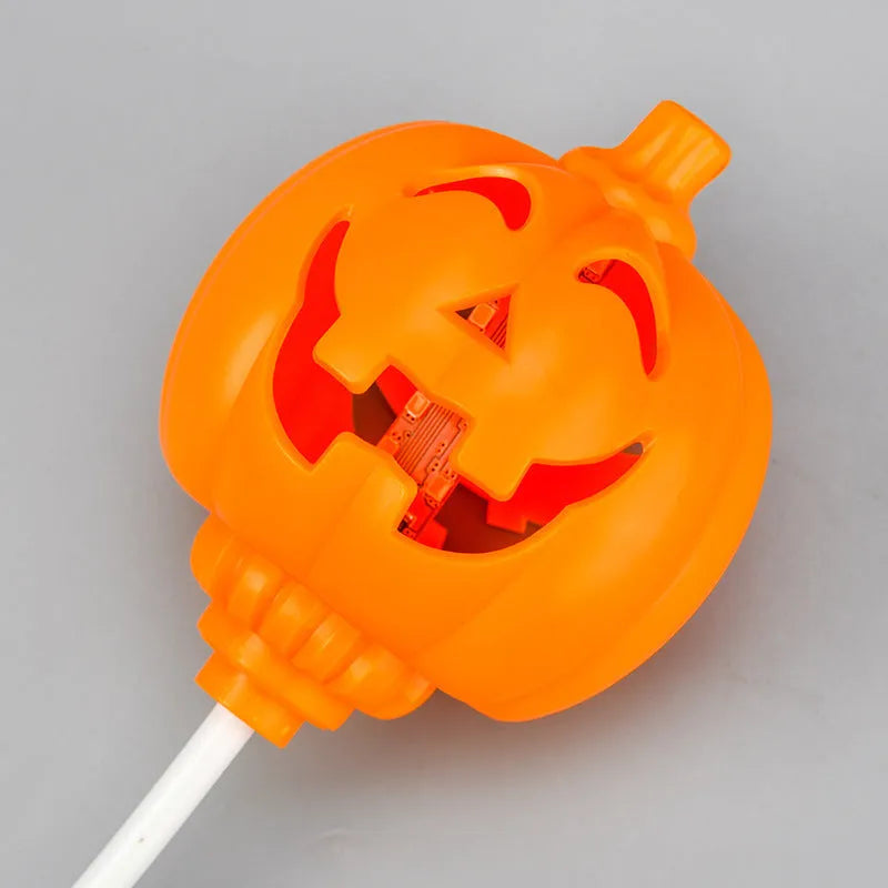 Pumpkin shaped decorative lamp with USB charging cable and colour selection options
