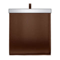 Leather waterproof car garbage bag hanging with foldable design in black