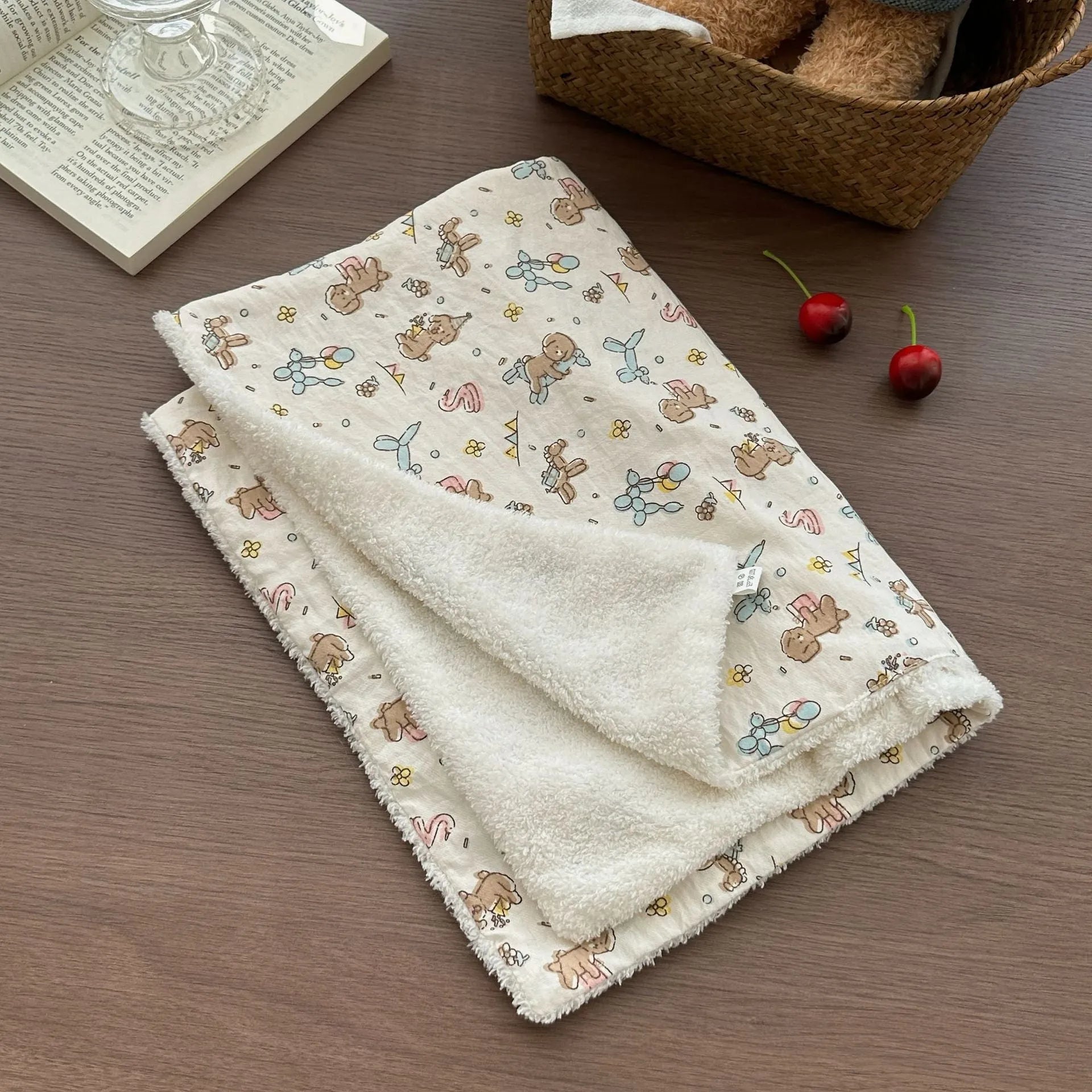 Cat pet bed set showing pillow and two quilts in cloth fabric