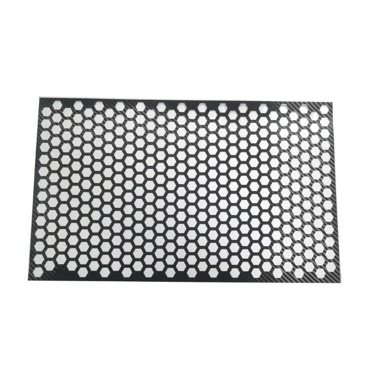 Honeycomb pattern car taillight sticker measuring 48x30cm in black, carbon fibre black, and colourful options