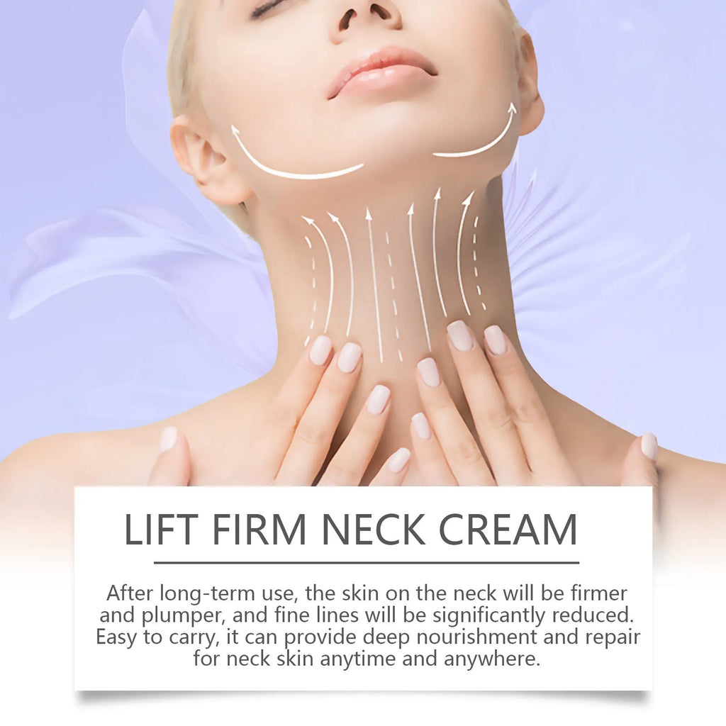 Neck skin cream jar with 50g moisturising and firming formulation containing coffee extract and hyaluronic acid
