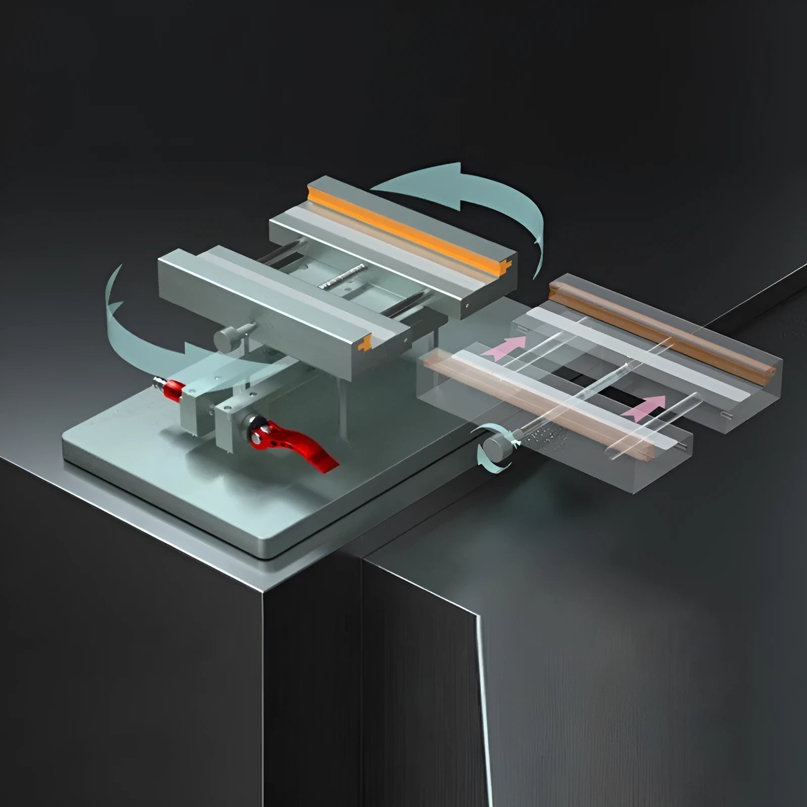 Mobile phone repair fixture with silicone grips and adjustable mechanism for safe disassembly