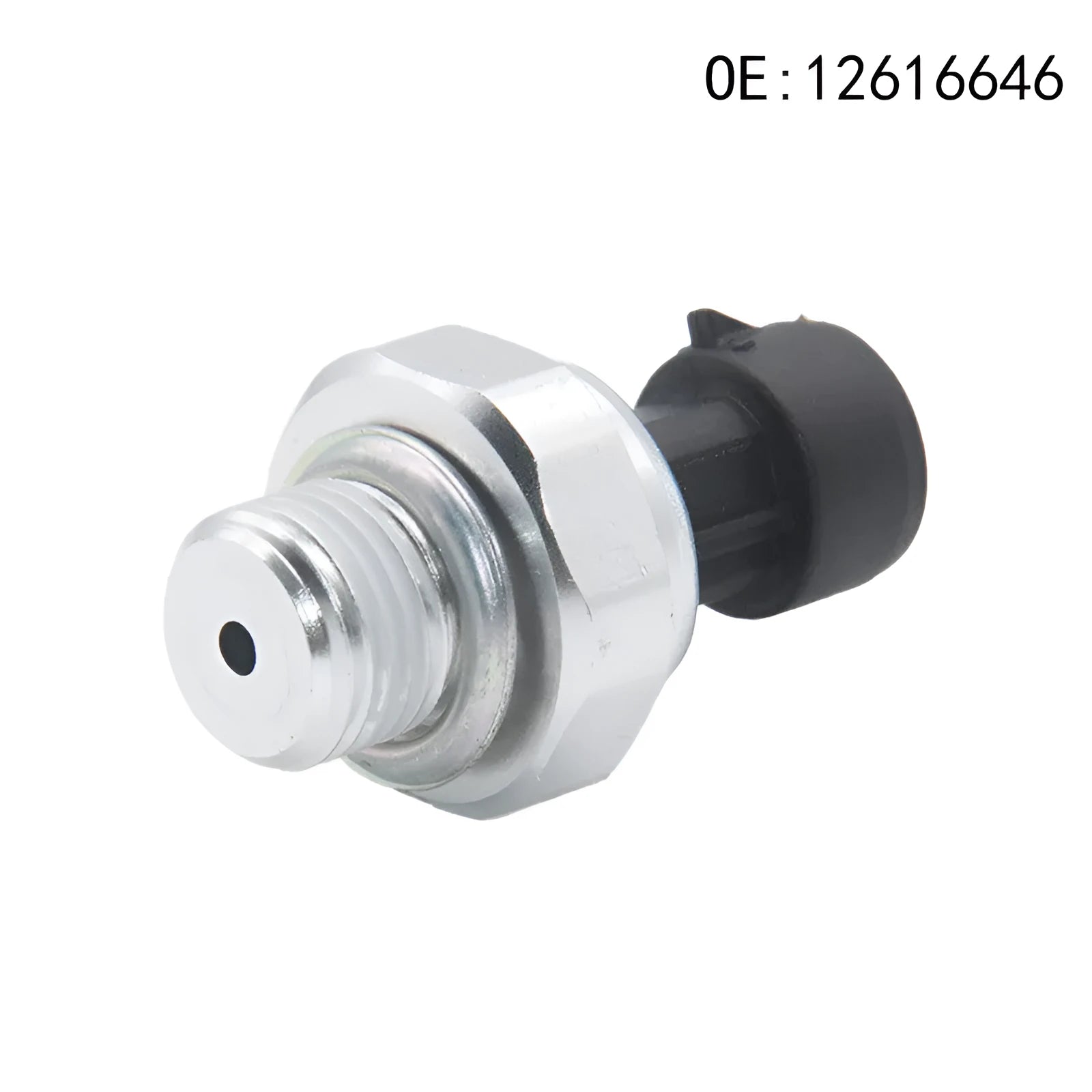 Silver metal fuel pressure sensor with model numbers 12616646 12677836 D1846A