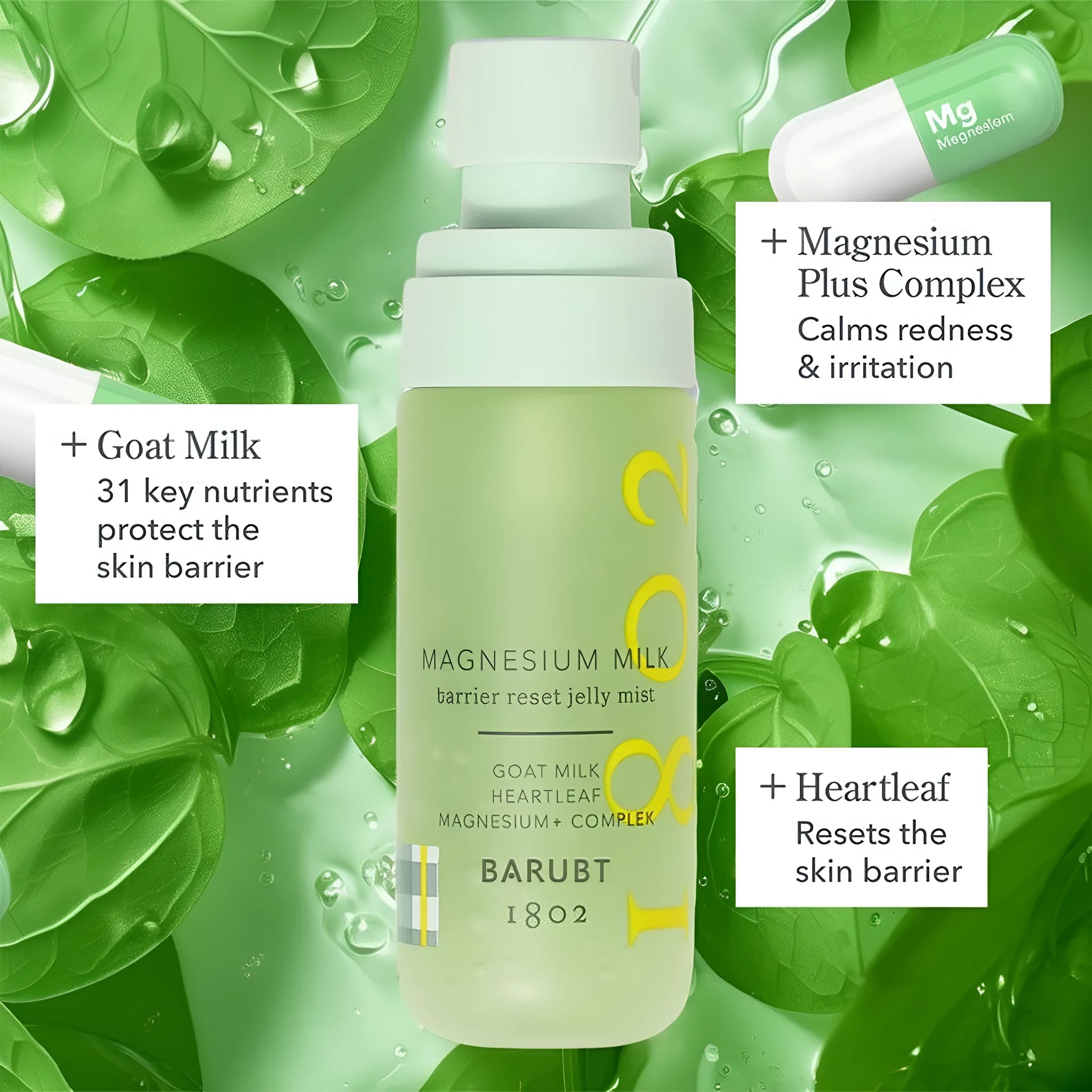 Hydrating facial mist toner spray soothing wet compress for ladies universal skin type standard specification