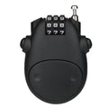 Retractable cow lock with ABS plastic body and 1-metre chain for helmet security
