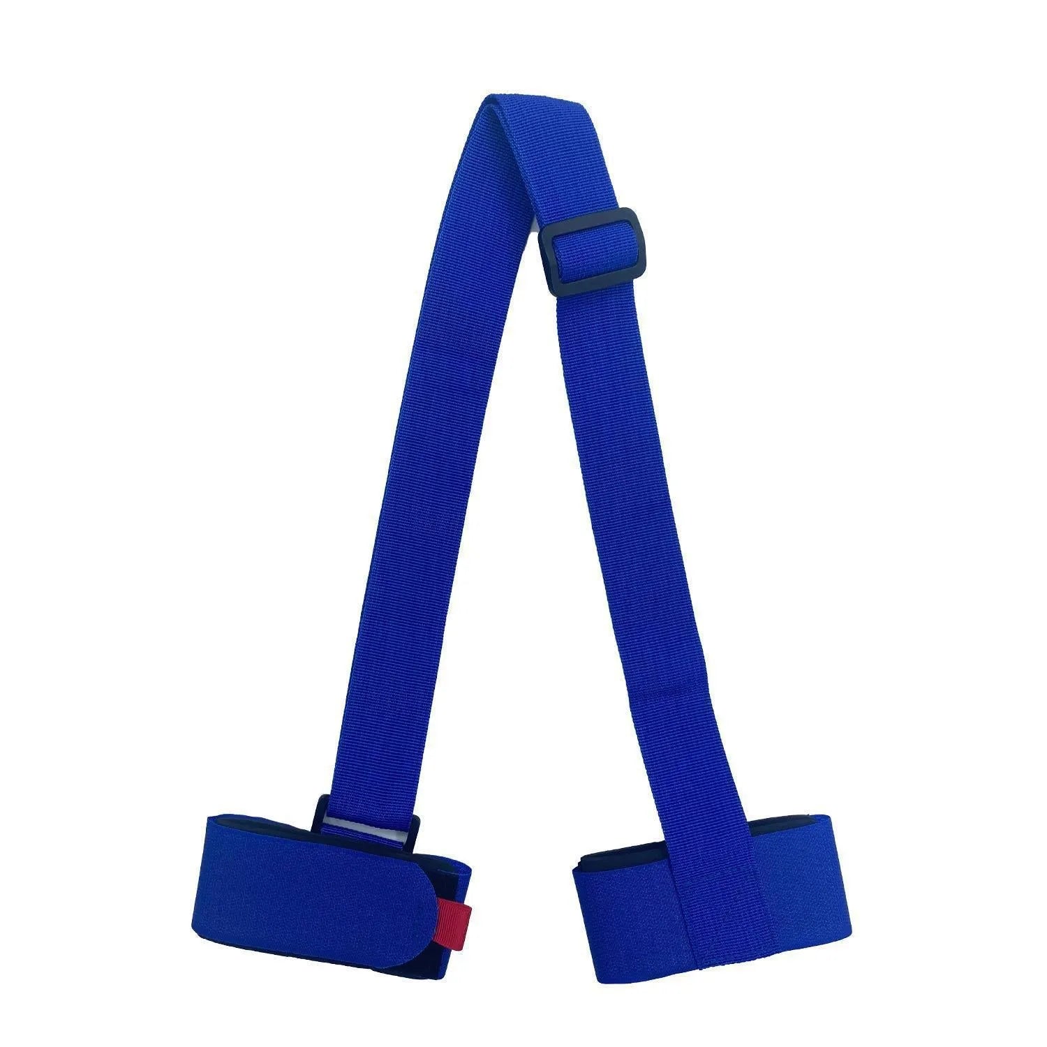 Adjustable skiing bandage with shoulder strap and hook-and-loop fastening in multiple colour options
