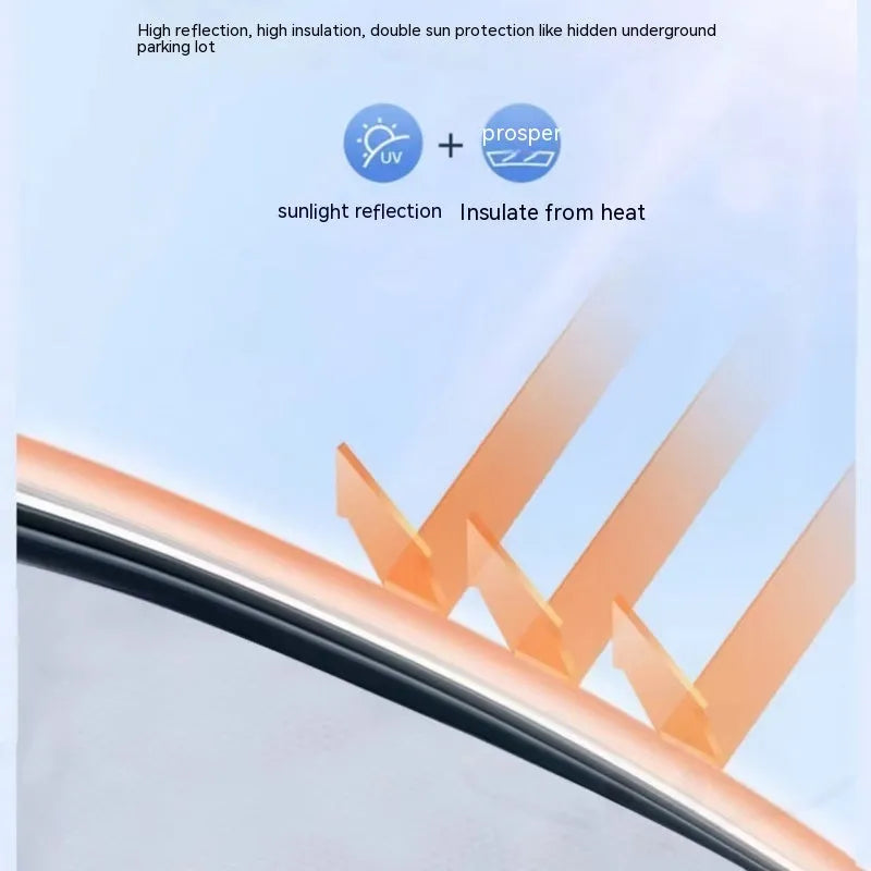 Silicone electrostatic adsorption sunshade with plaid pattern for special vehicles