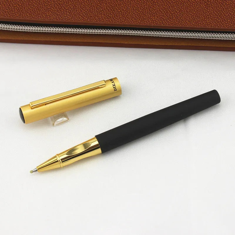 Baozhu pen with metal shell shown in seven colour options including coffee, purple, grey, and black.