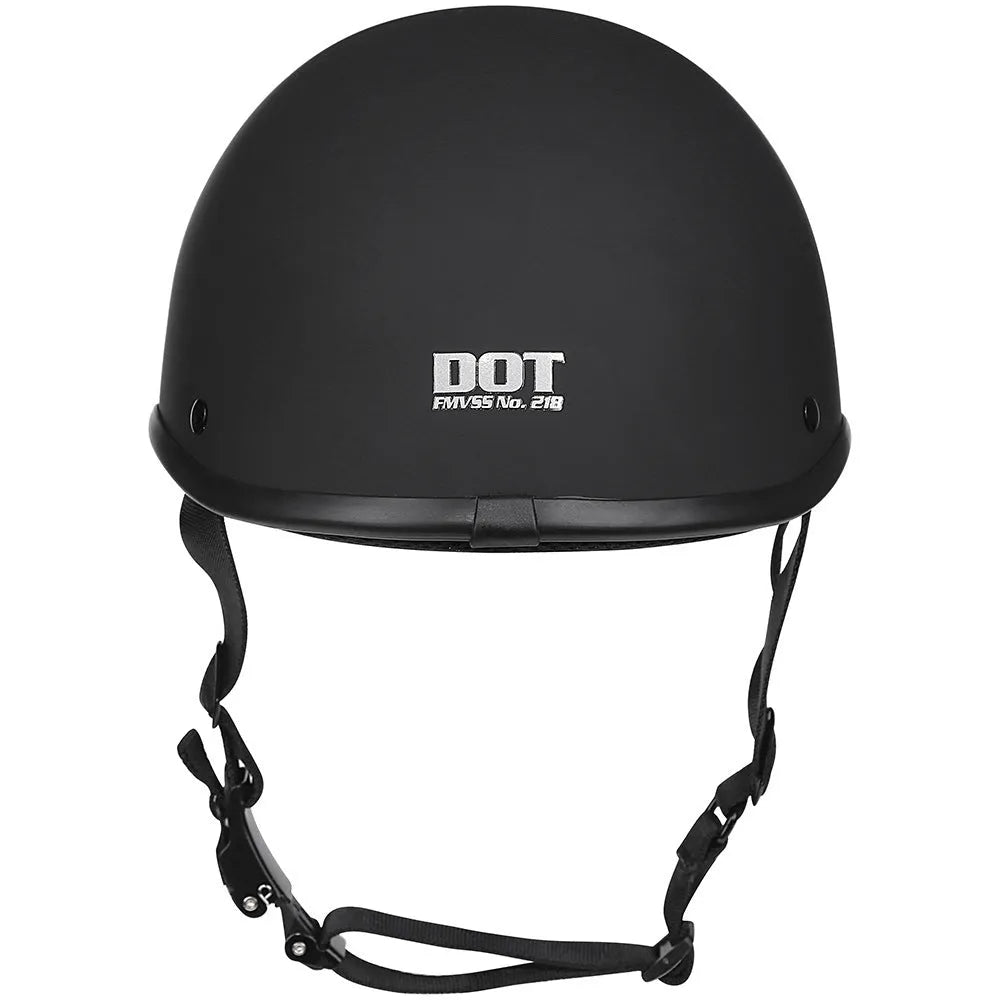 Retro hand-curved motorcycle helmet in multiple colour options with ABS shell construction