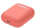 Silicone protective sleeve for AirPods charging case in split design showing colour options