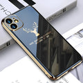 Black full lens TPU phone case for iPhone showing back cover design.