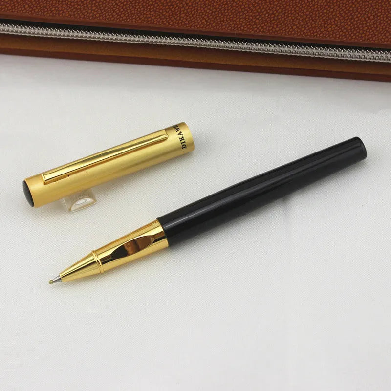 Baozhu pen with metal shell shown in seven colour options including coffee, purple, grey, and black.