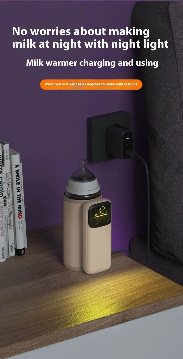 4th generation baby bottle insulation warmer with 8000mAh fast charging battery and universal design
