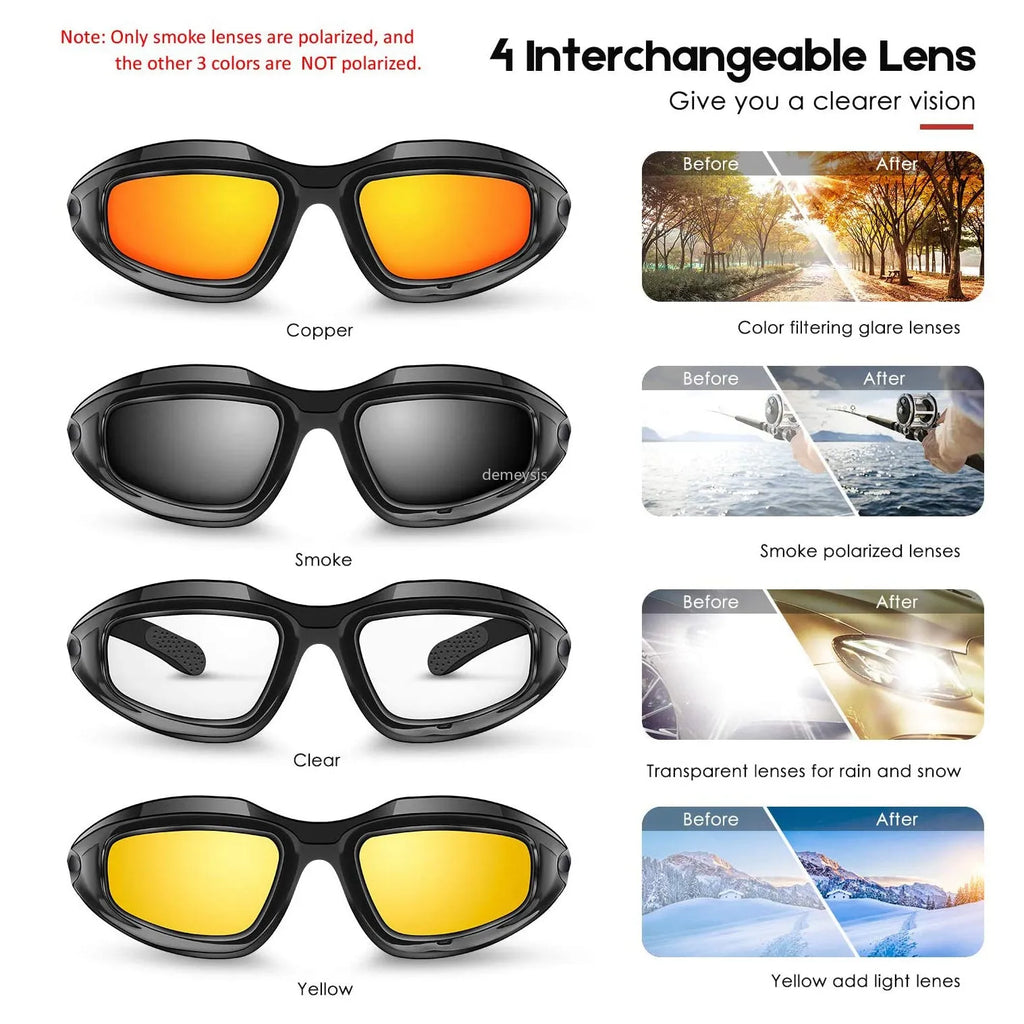 Unisex C5 polarised sport sunglasses with plastic frame and polycarbonate lenses on white background
