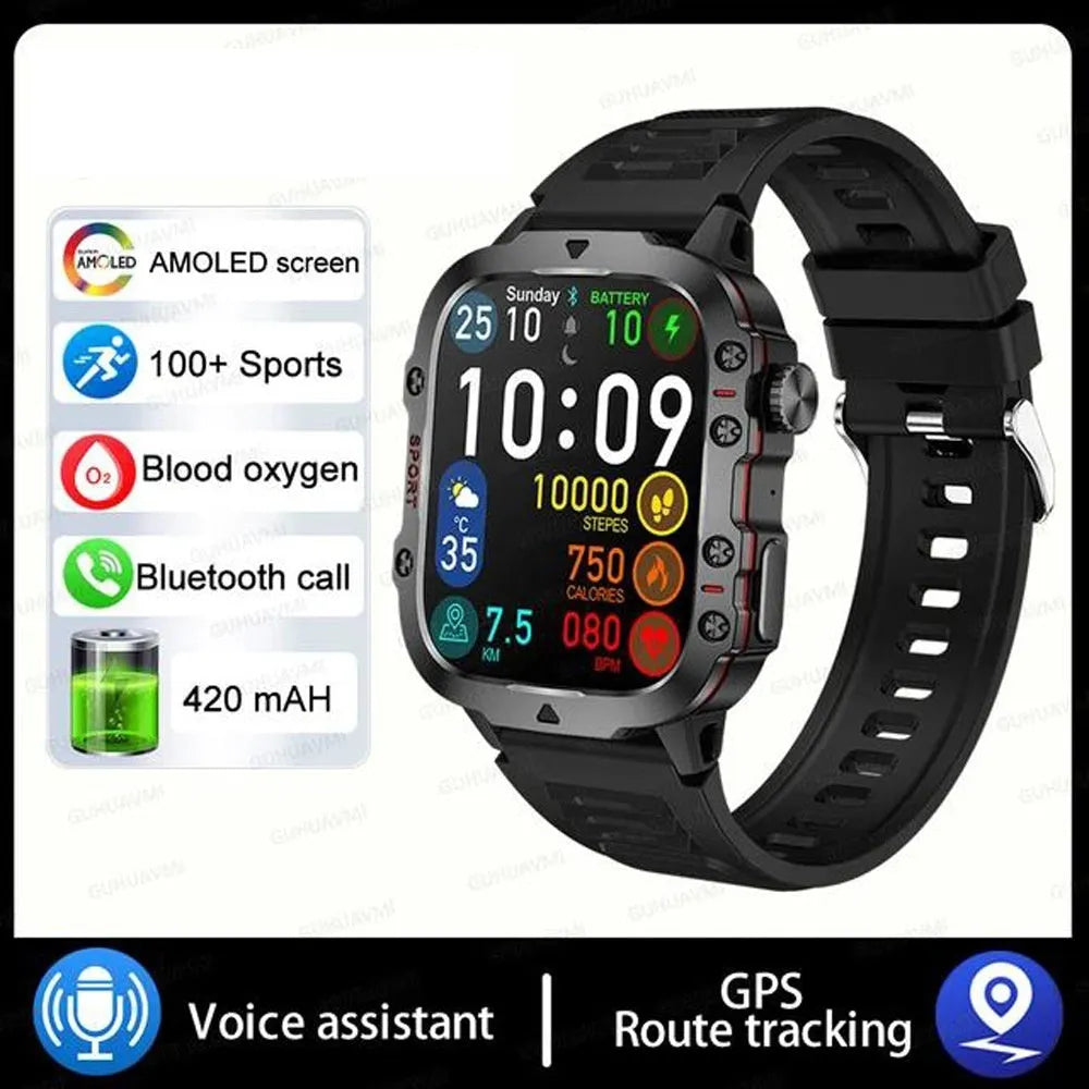 QX11 Smart Bluetooth Watch with zinc alloy case showing TFT screen displaying heart rate data