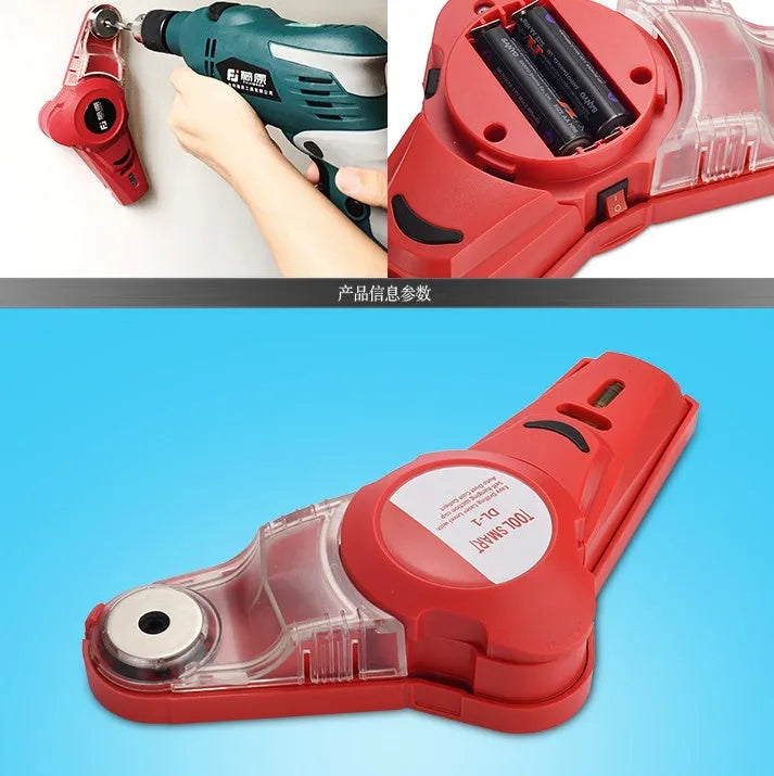 Red infrared laser positioning level for woodworking decoration with glare-resistant laser line