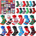 Christmas socks blind box resin ornament in one of seven colour designs for holiday decoration