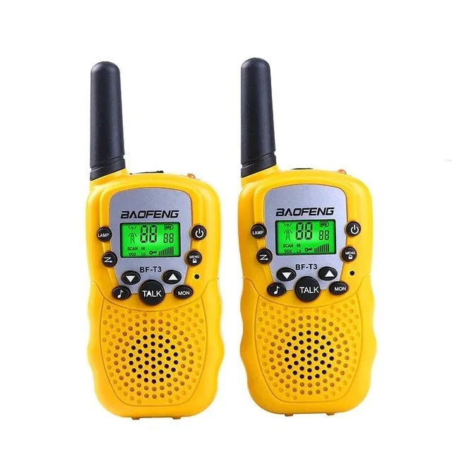 Children's handheld walkie talkie in available colours with 22-channel display