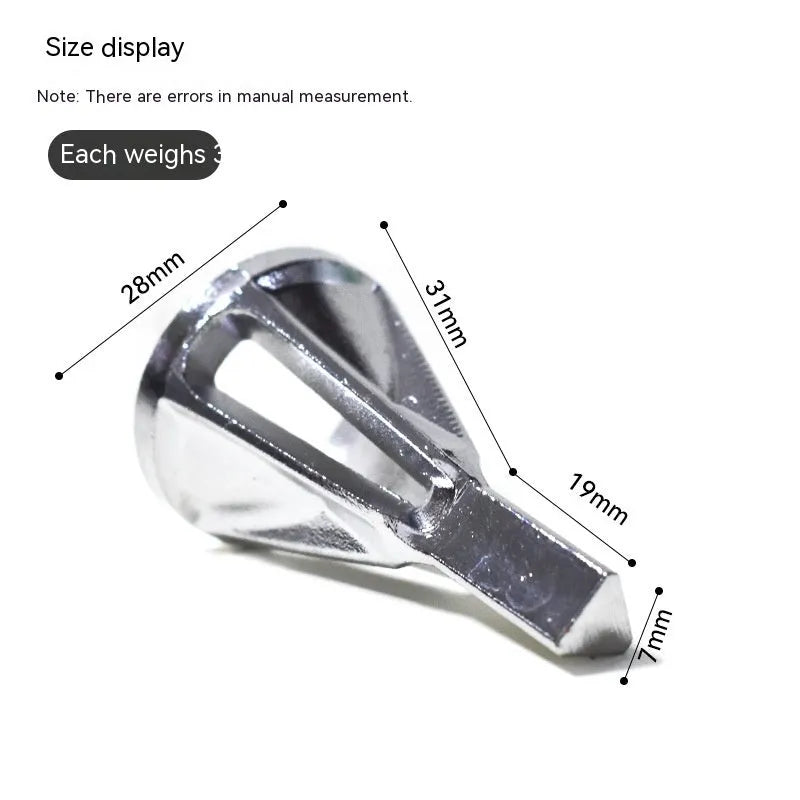 Silver hexagon deburring chamfer tool made of chrome molybdenum steel for electric drill burr removal