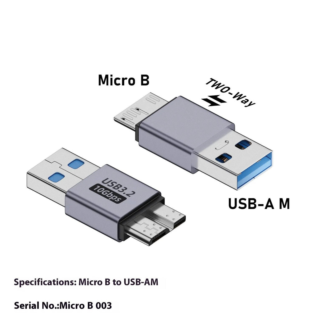 USB AM to Micro-B adapter connector for old hard drives and mobile devices