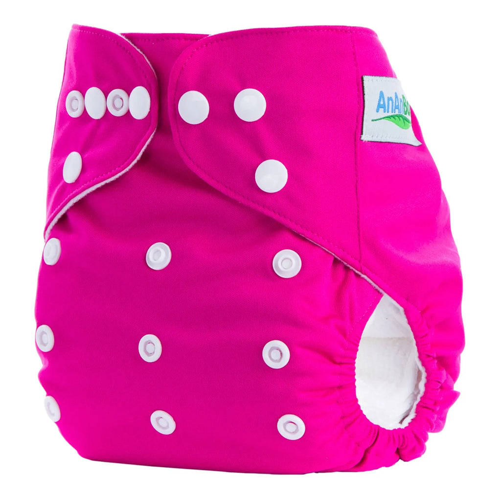 Solid colour leak-proof baby diaper pants with bamboo charcoal lining, 36.5x32.5 cm, suitable for 3-15 kg infants