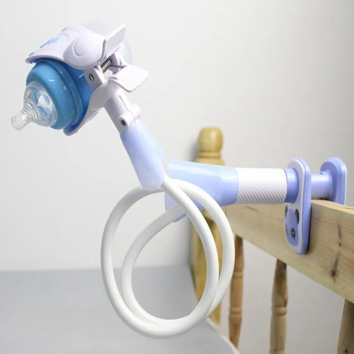 Extended 1.05 metre baby feeding bracket in blue adjustable breastfeeding support stand
