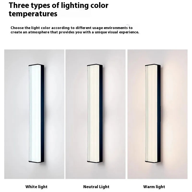 Modern simple outdoor wall light for hotel villa courtyard entrance available in five sizes