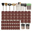 150-piece electric grinder accessory set with steel copper sand diamond wool materials