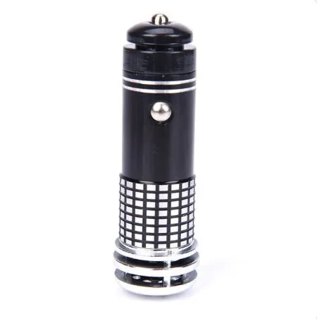 12V car air purifier negative ion lonizer aluminium alloy 8cm blue