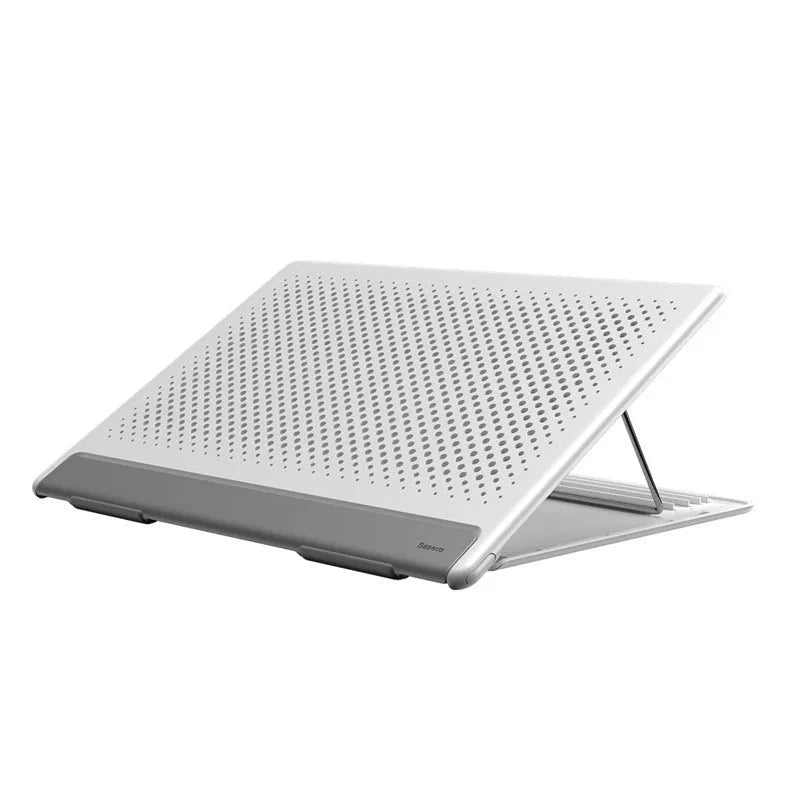 Dongdong portable alloy notebook stand for laptops up to 16 inches in black or white colour