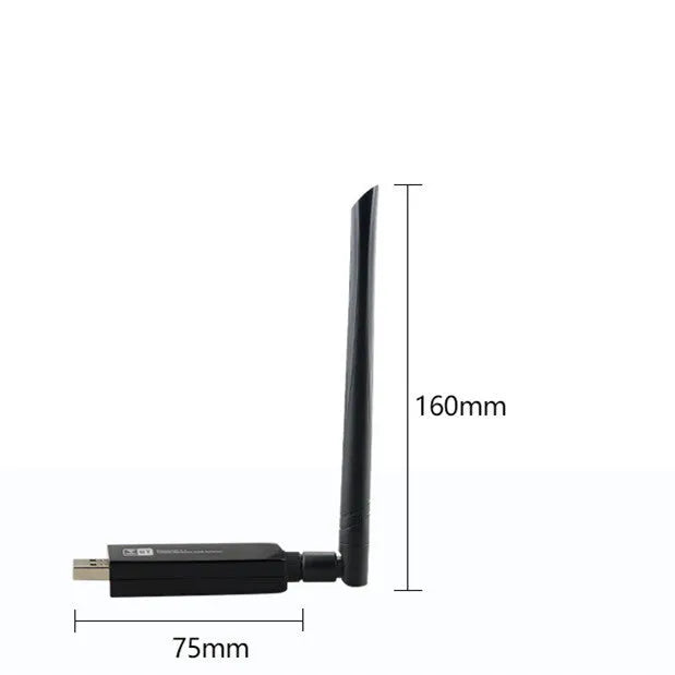 W97L-5DB USB 3.0 wireless Bluetooth network card black dual band Wi-Fi adapter
