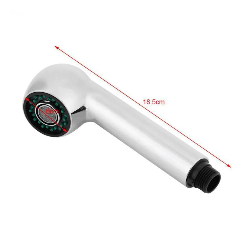 Chrome kitchen tap spare pull out spray shower head with spray function for sink replacement
