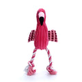 Pink corduroy animal-shaped dog toy with squeaker for small and large breeds
