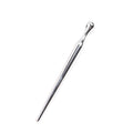 Silver metal urethral plug with round beads and horse eye tip for adult stimulation
