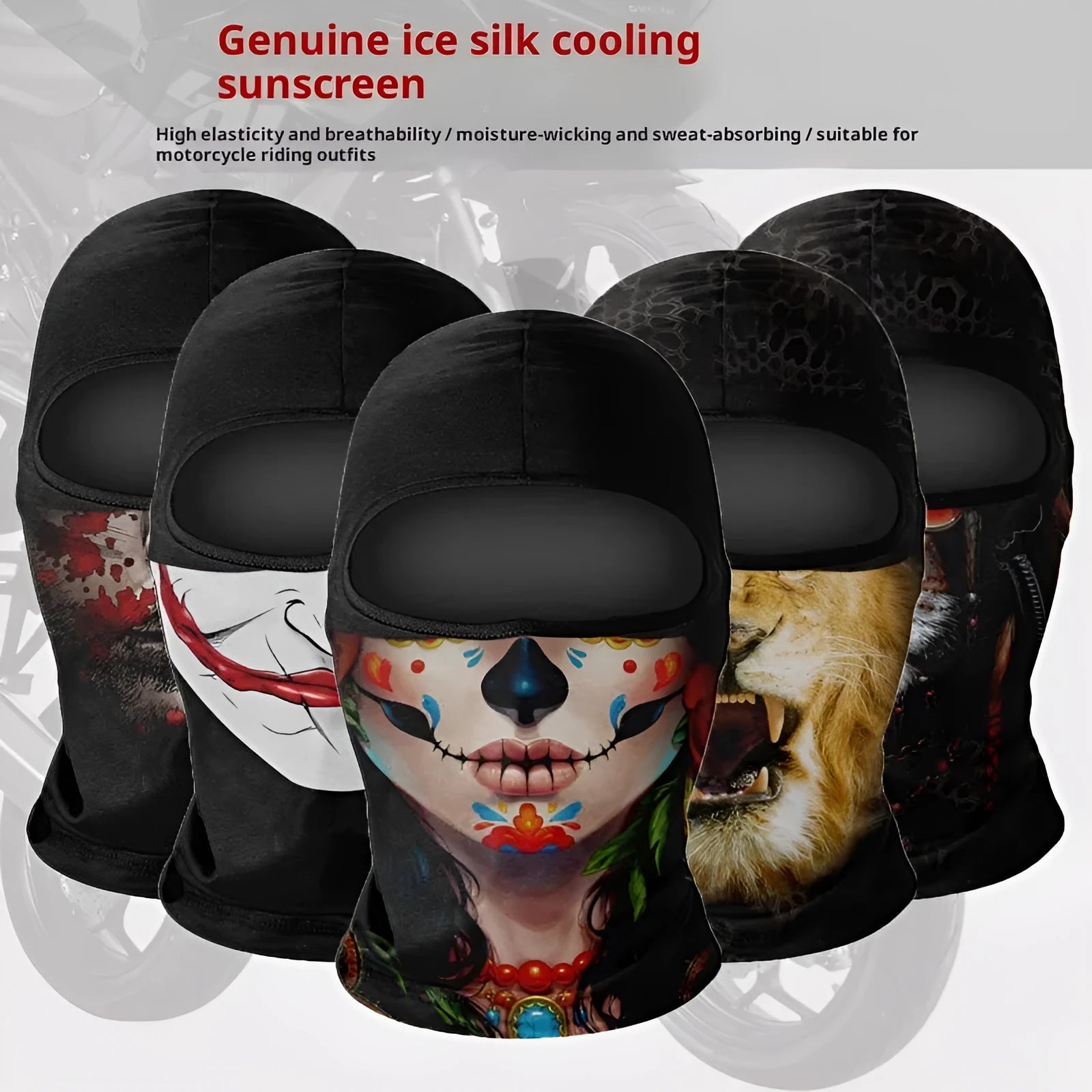 Summer breathable full face outdoor sun protection quick-drying ice silk headgear for men in NK01 colour