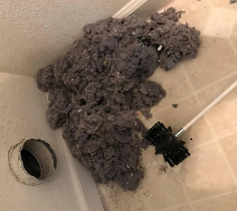 Flexible 600mm long chimney cleaning brush with nylon bristles for dryer pipes and range hood ducts