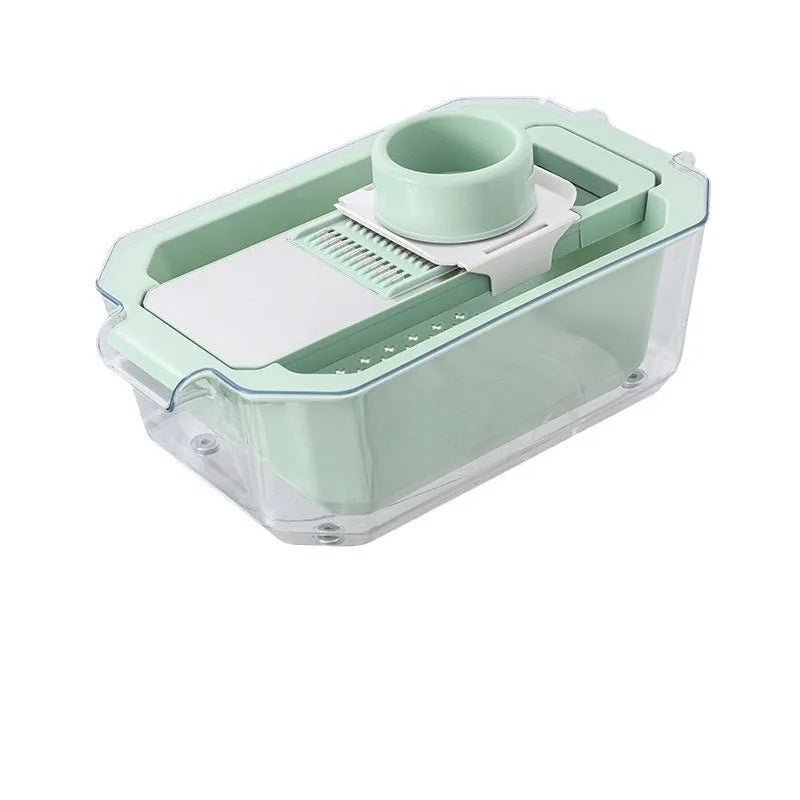 Multifunctional stainless steel grater and chopper with vegetable cutter in magnetic type colour