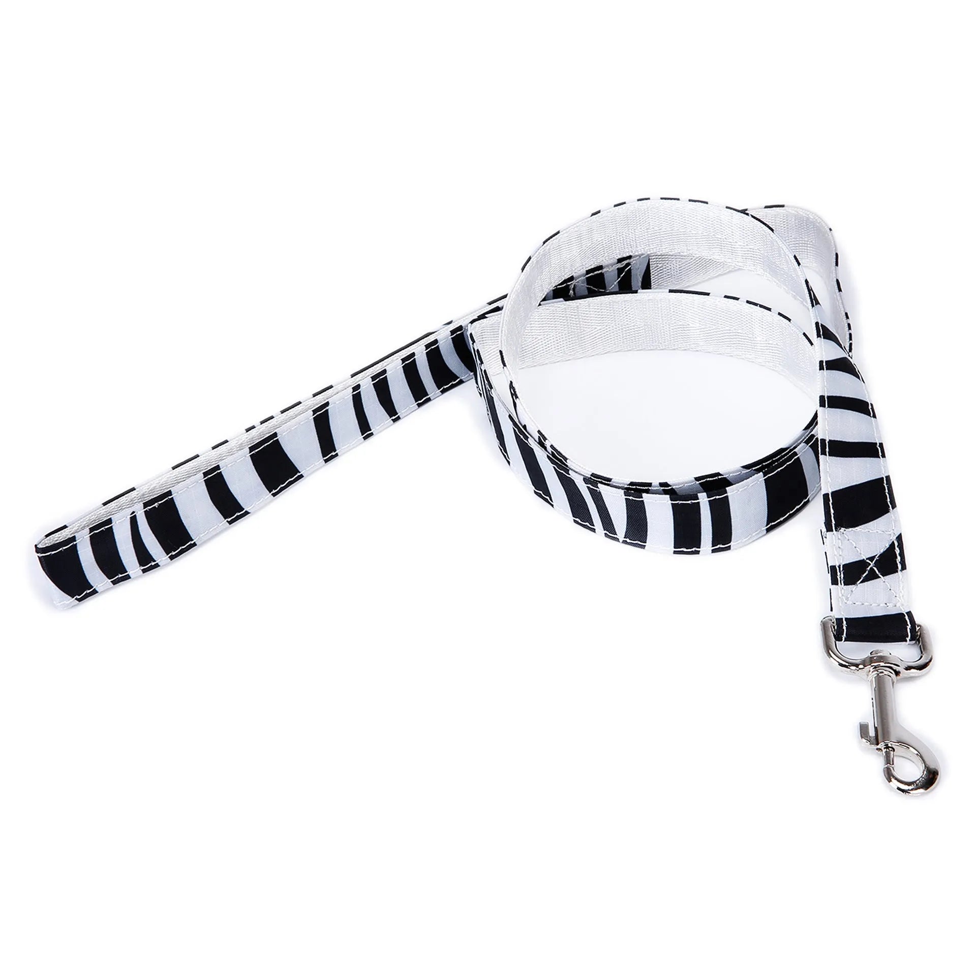 Black Christmas plaid stripe pet traction rope measuring 120cm long