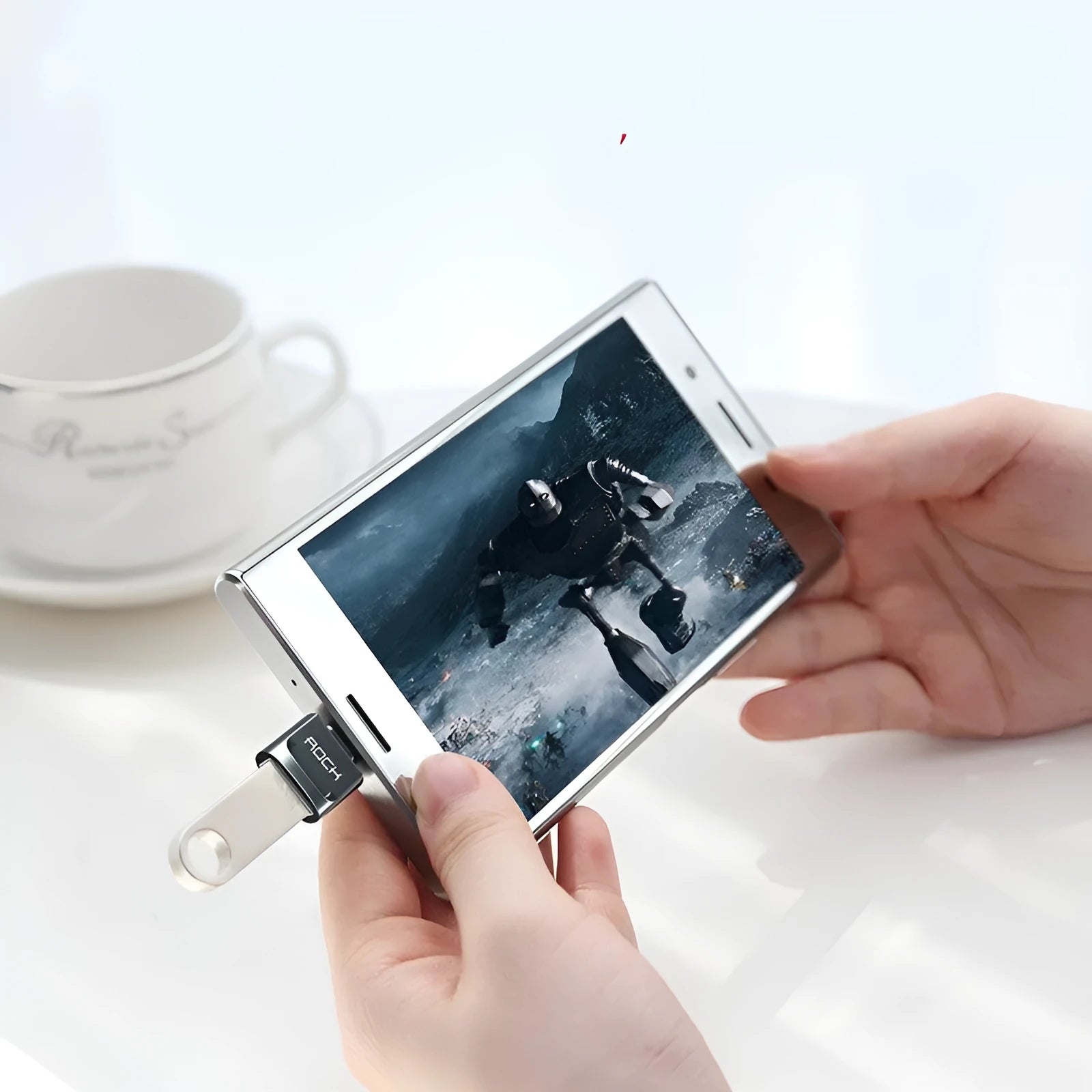USB C to Lightning adapter for OTG-enabled tablets phones and laptops