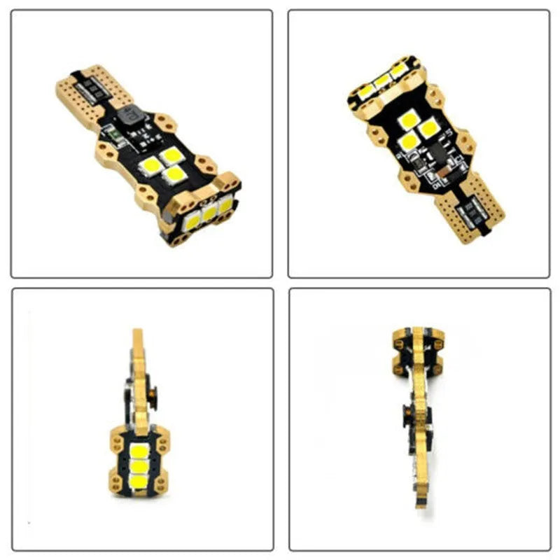 T15 automotive reverse light bulb with white PVC construction