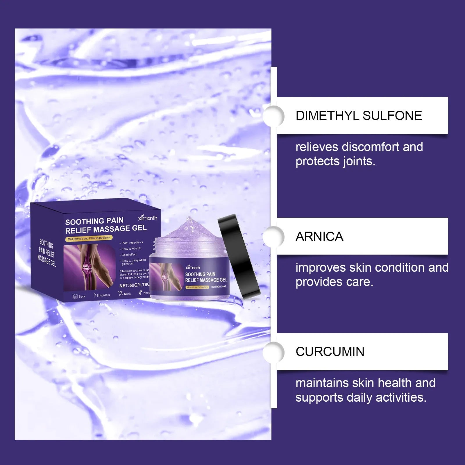 50g tube of Joint Care Gel for topical application on body joints.