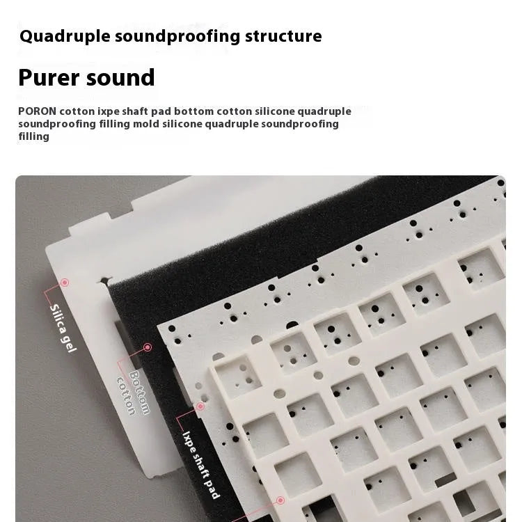 Wireless mechanical keyboard with RGB backlighting and hot-swappable switches in multiple colour options