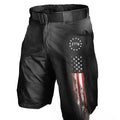 Men's loose fit shorts with 3D digital printing in polyester cotton fabric