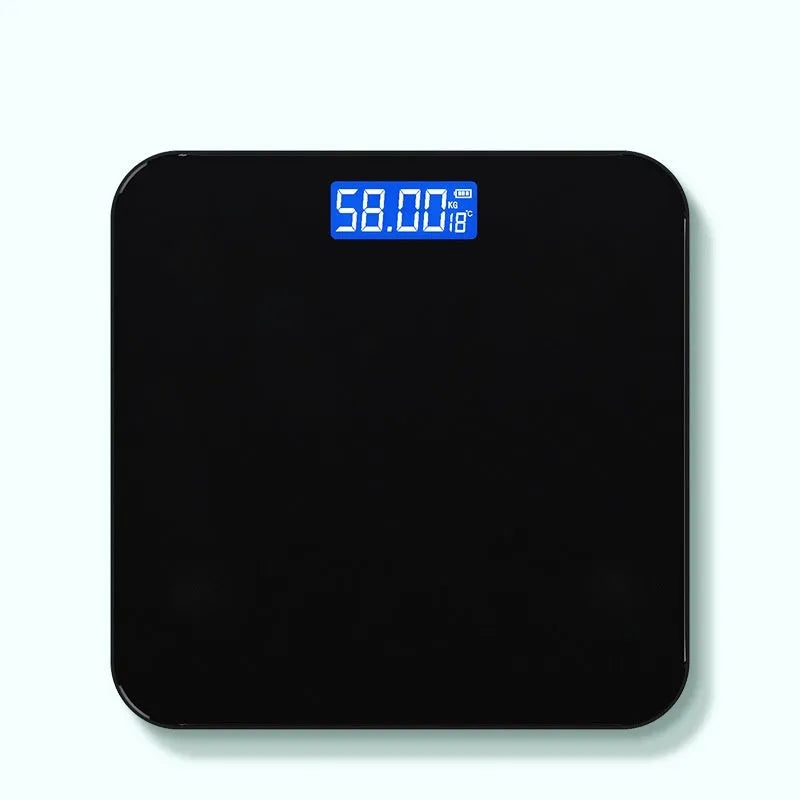 Electronic body scale with cross pattern design in black, rose red, or white colour options