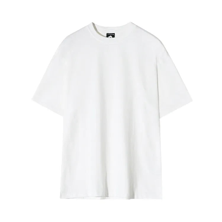 Men's cotton slim fit t-shirt in solid white or black colour with half sleeves