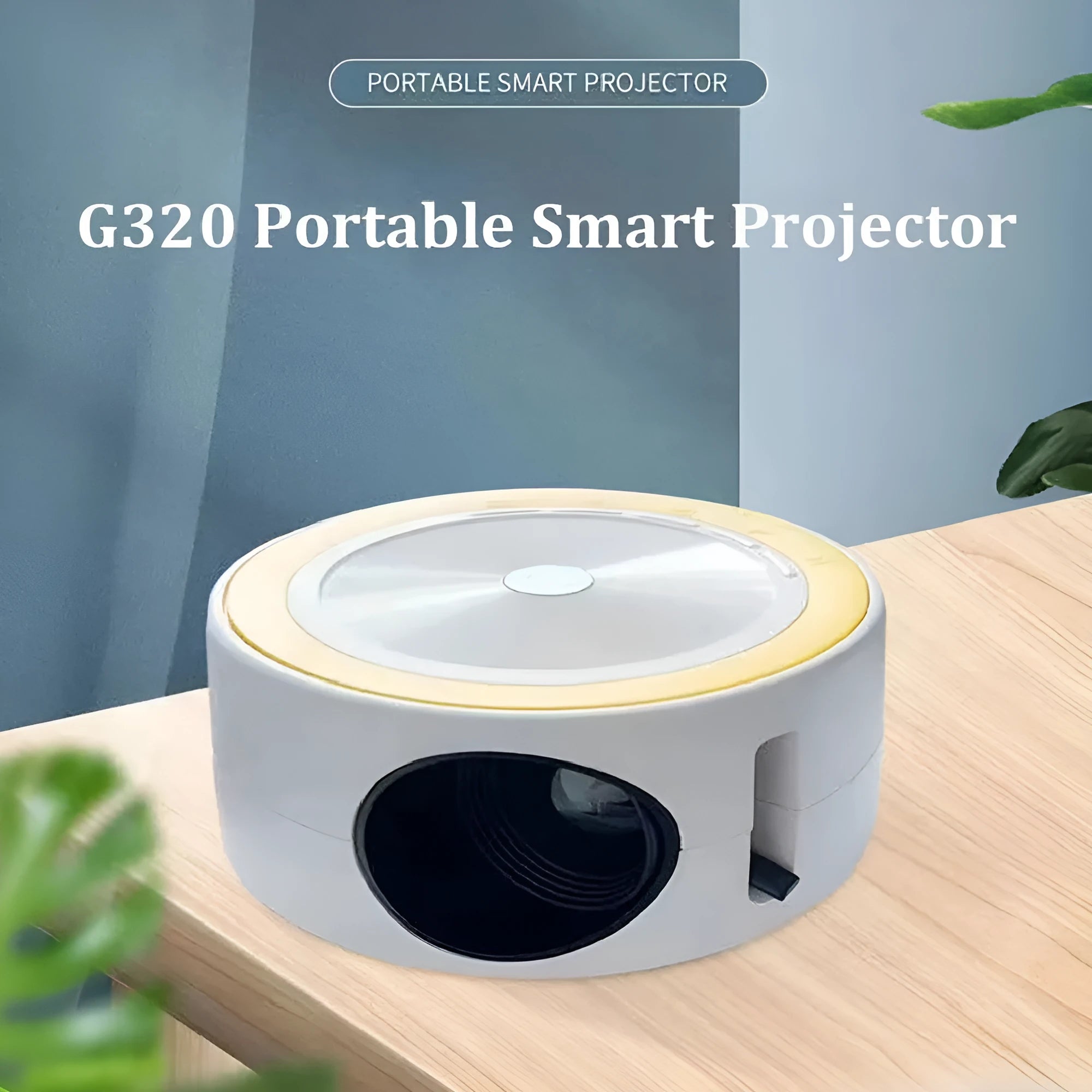YT200 compact portable wired same screen LED projector in multiple colour options