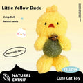 Brown Bear plush cat toy with bell, showing 15cm height and containing a catnip ball inside.