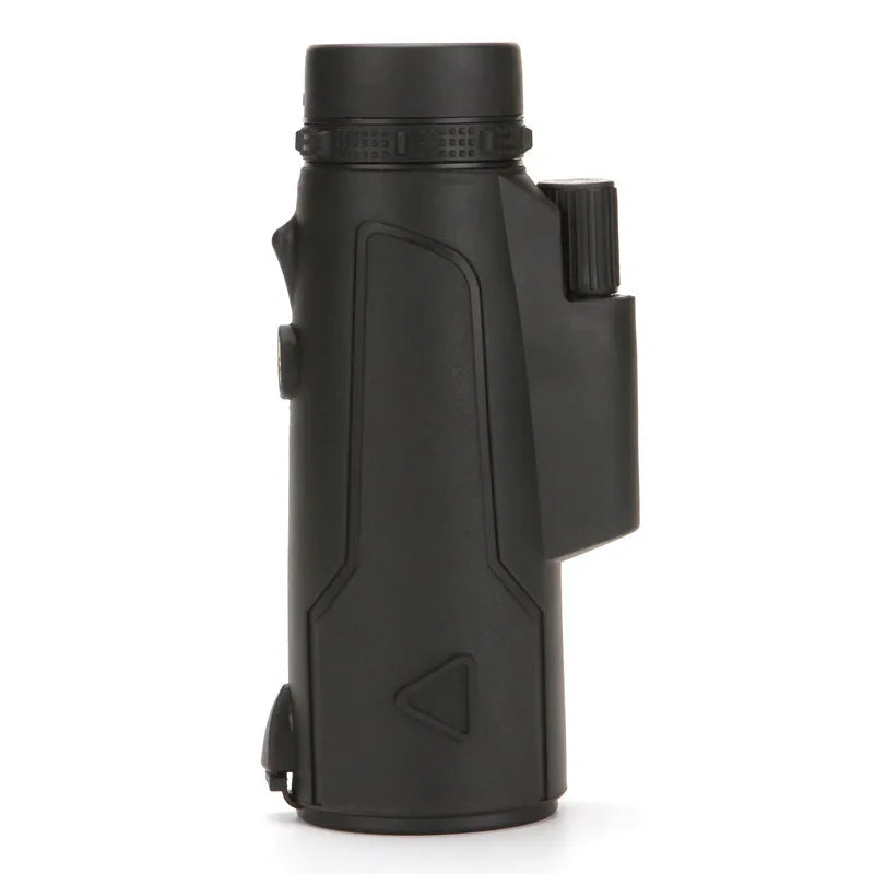 Black 20x50 monocular telescope with 12x magnification for outdoor observation