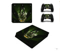 PS4 Slim console protection film with repositionable adhesive and breathable groove design