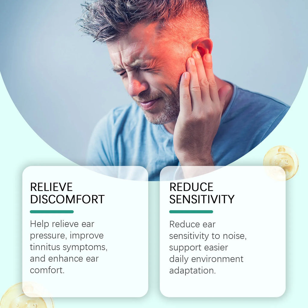 30ml bottle of gentle ear drops for daily cleaning and moisturising to improve comfort